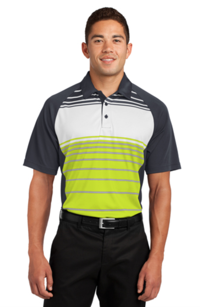 Dry Zone Sublimated Stripe Polo ST600 Sport-Tek